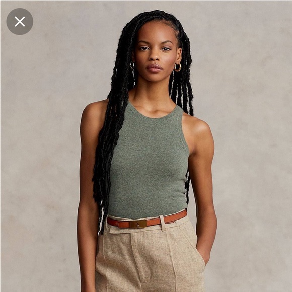 NWT Ralph Lauren Ribbed Striped Tank Top - Picture 15 of 16